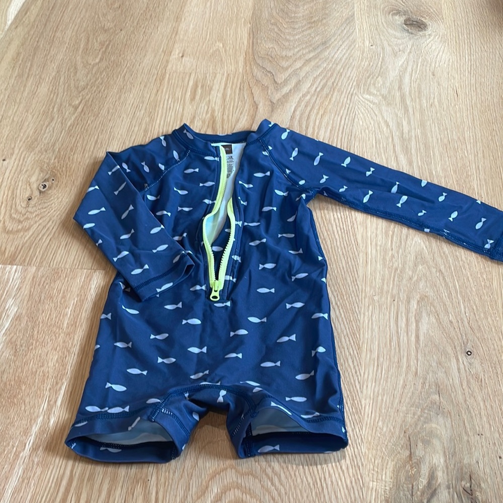 Tea zip up swim suit!